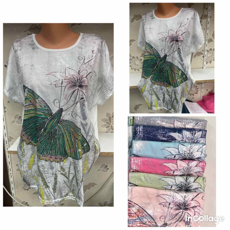 Bluzki damskie Roz L-3XL, Mix Kolor Paczka 12 szt